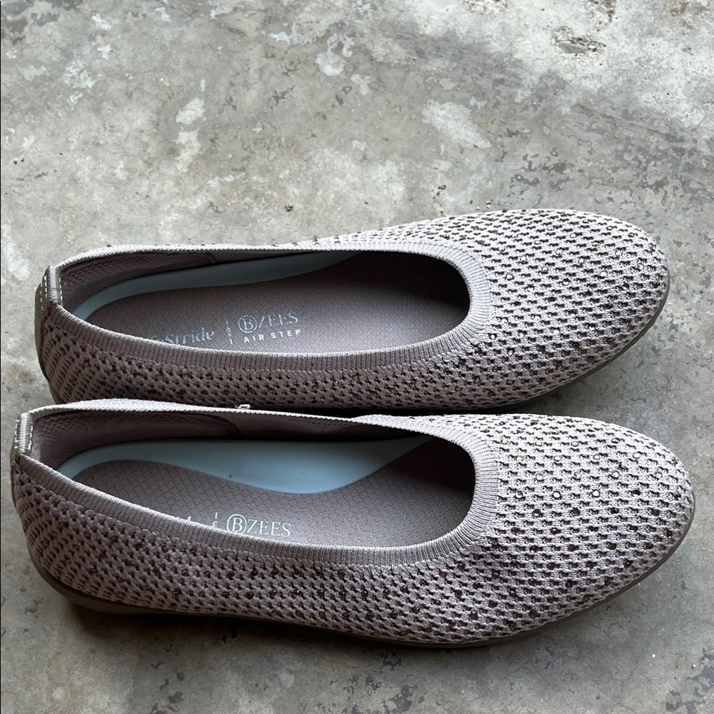 Bzees Taupe Women's Loafers